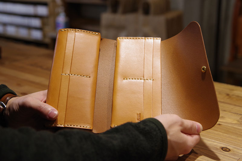 ダブルフラップ長財布(WL-2) オープン