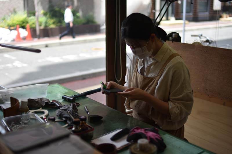 博多の制作風景_濱田