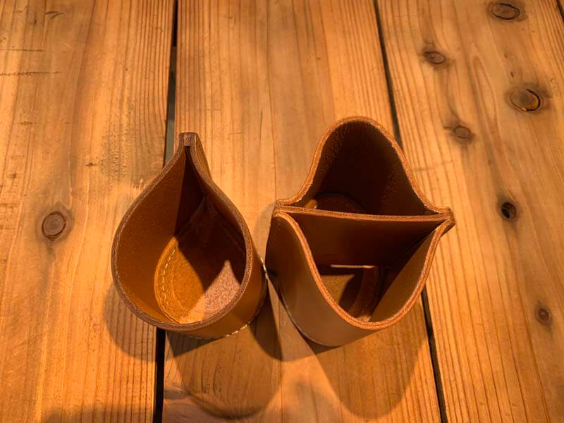 革のペン立て(KZ-89-12