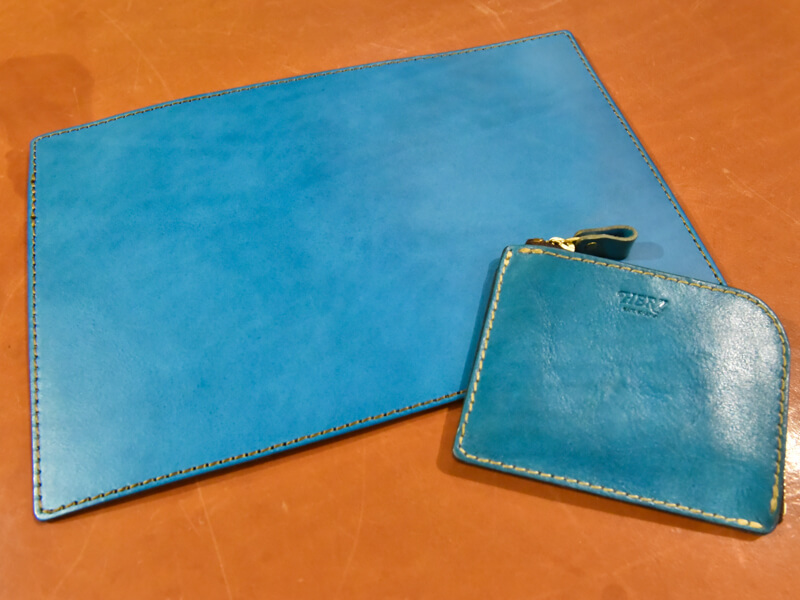 本店セルリアンブルーエイジングサンプル