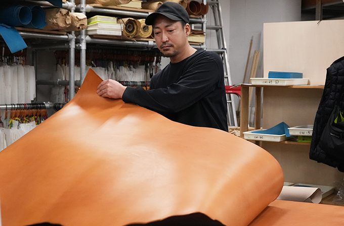 オリジナルレザーと西川