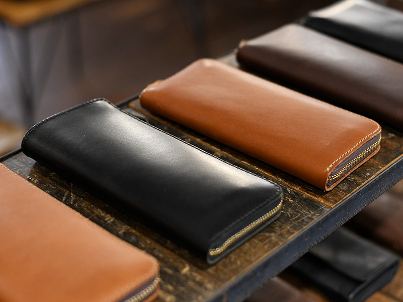 L字ダブルファスナー長財布(GS-57)、フルジップ長財布(GS-76)