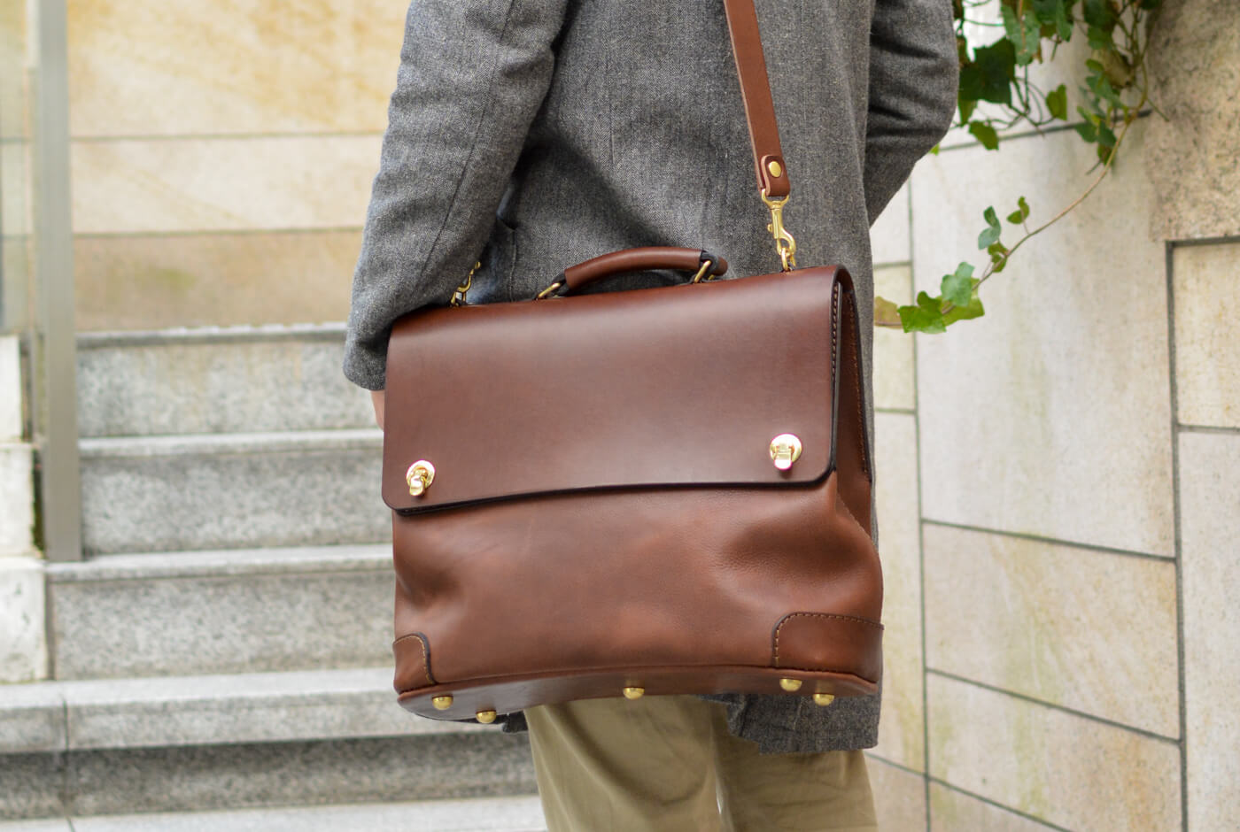 丸大おこし留め2wayボストンバッグ(V-3)