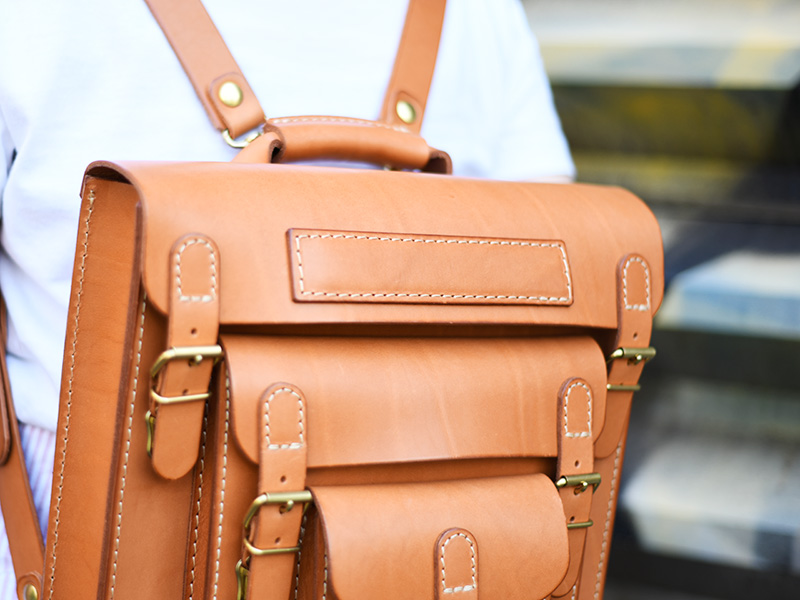 三つのかぶせと五本ベルトのリュック(SND12-04)補強パーツ