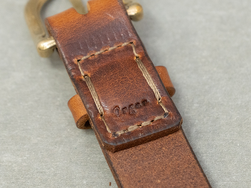 ブリティッシュレザーベルト(GB-5)　裏