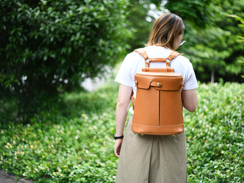 Mino・ミーノ(ASB-2503)キャメル/レディース着用1