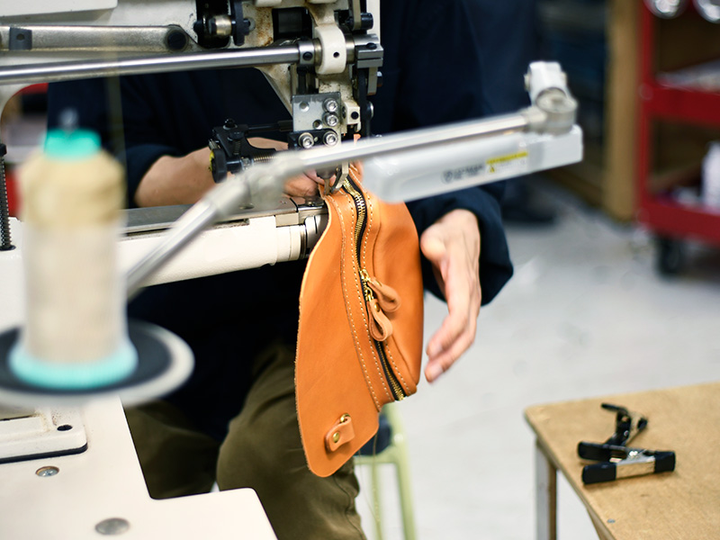 スクエアボディバッグ(ASB-2506)製作風景3