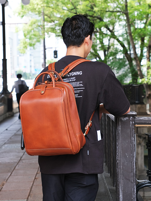 GUSUCIO・グスチオ(ASB-2517)チョコ/メンズ着用3