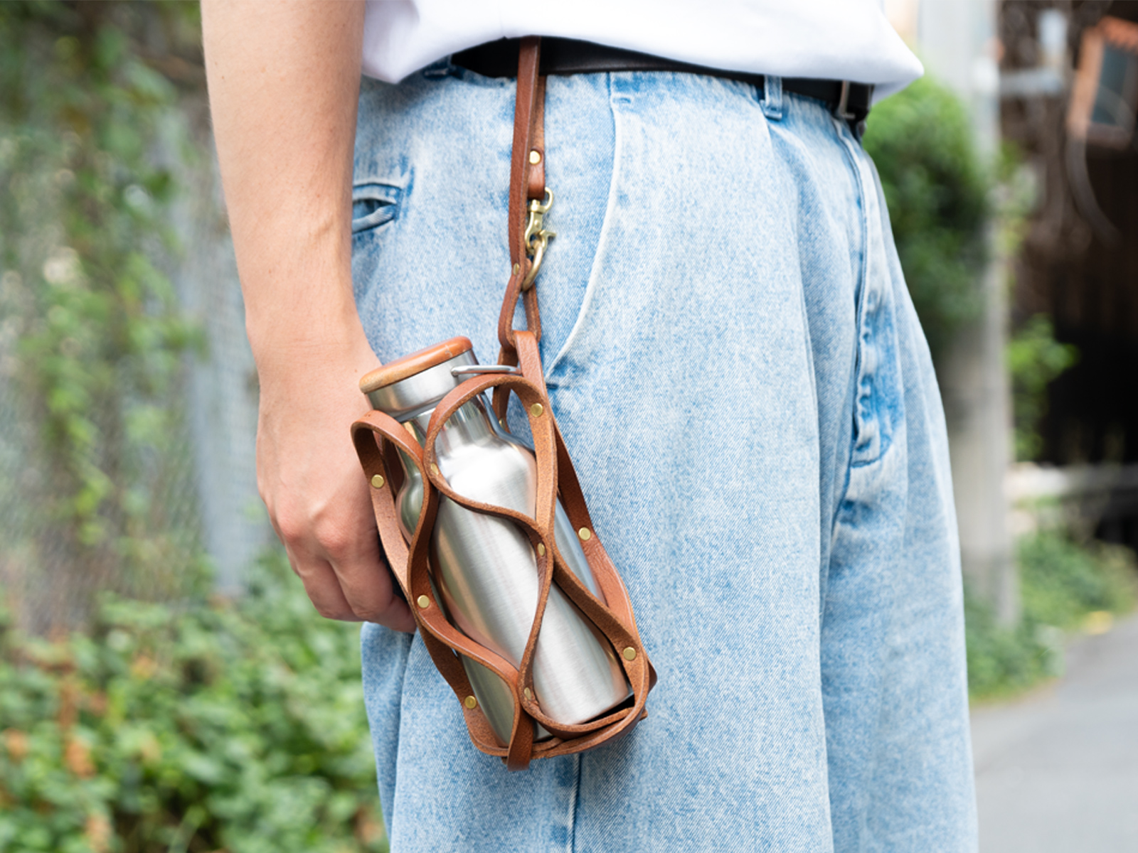 ハニカムボトルホルダー(GS-80) ベルト着用