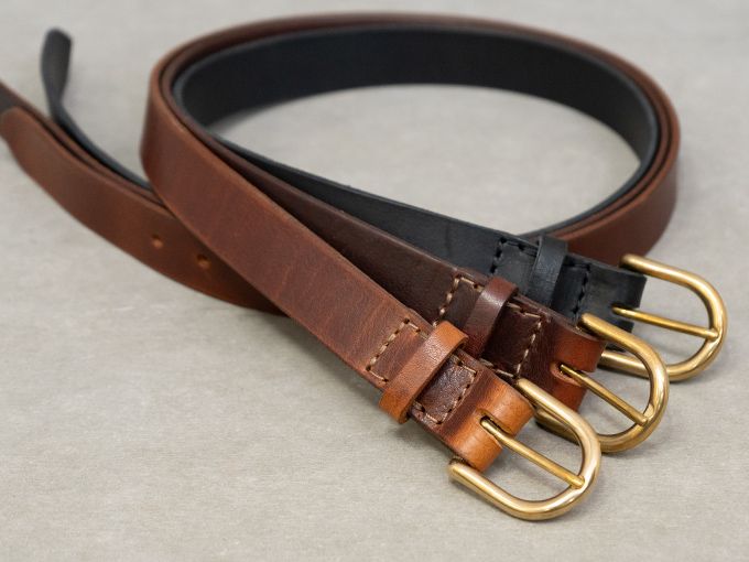 ブリティッシュレザーベルト・ゴールド(GB-5)