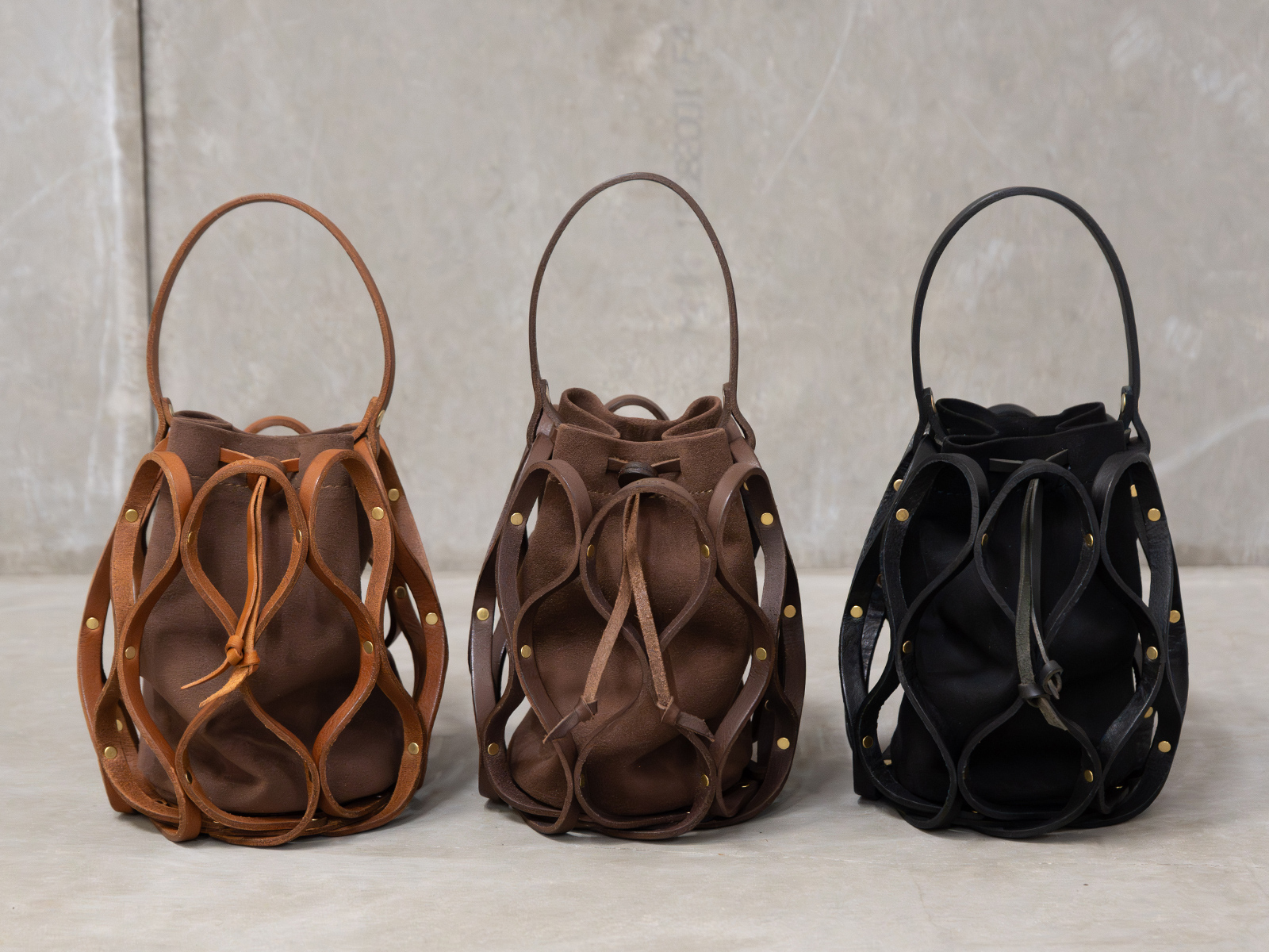 ハニカム巾着バッグ(G-98) 3色