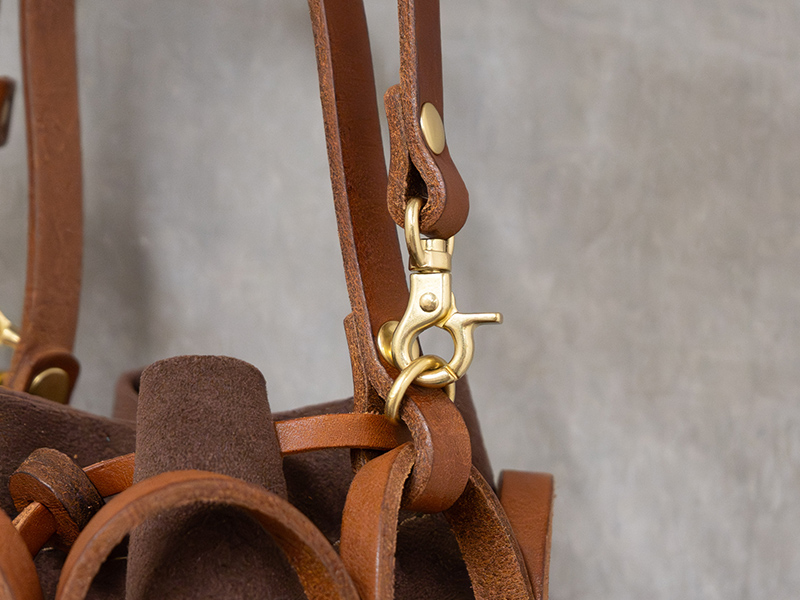 ハニカム巾着バッグ(G-98) ストラップ取り付け