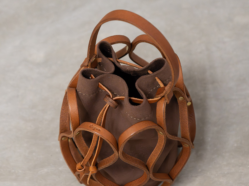 ハニカム巾着バッグ(G-98) 上から