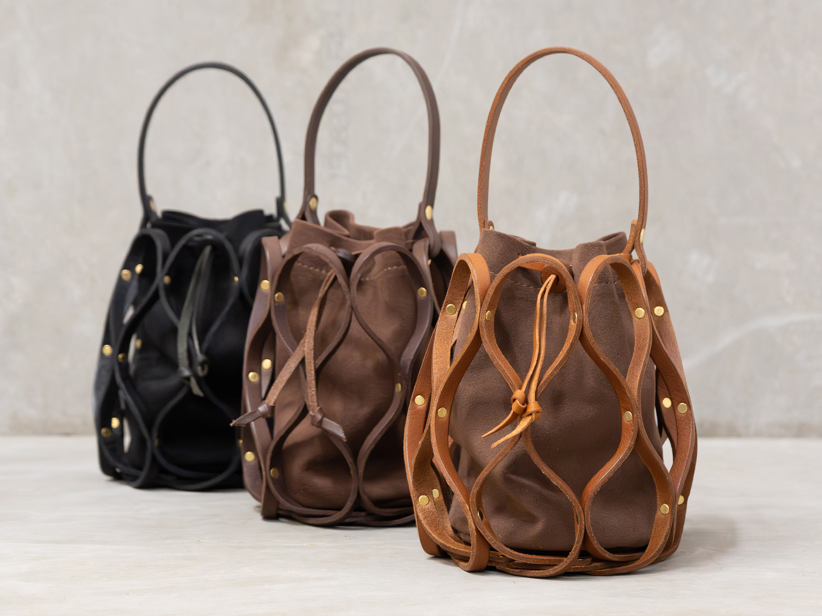 Organ新作：ハニカム巾着バッグ(G-98)