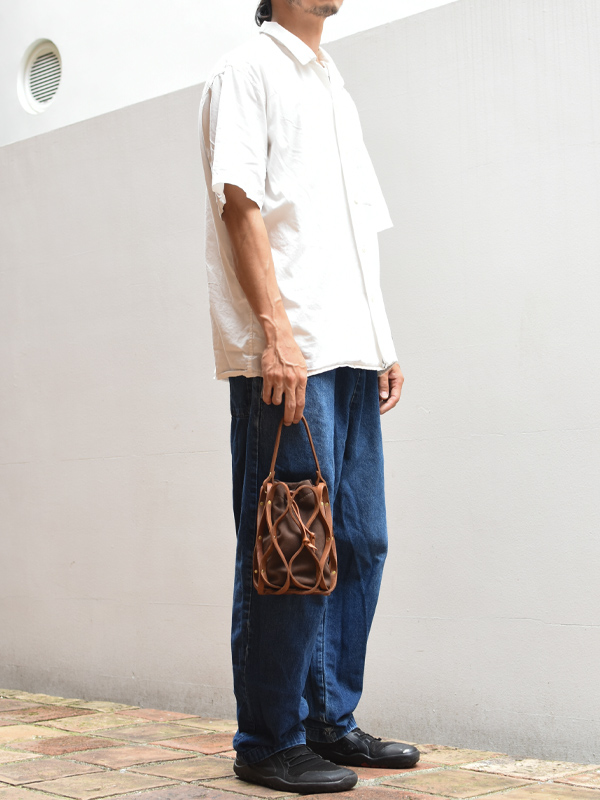 ハニカム巾着バッグ(G-98) メンズ