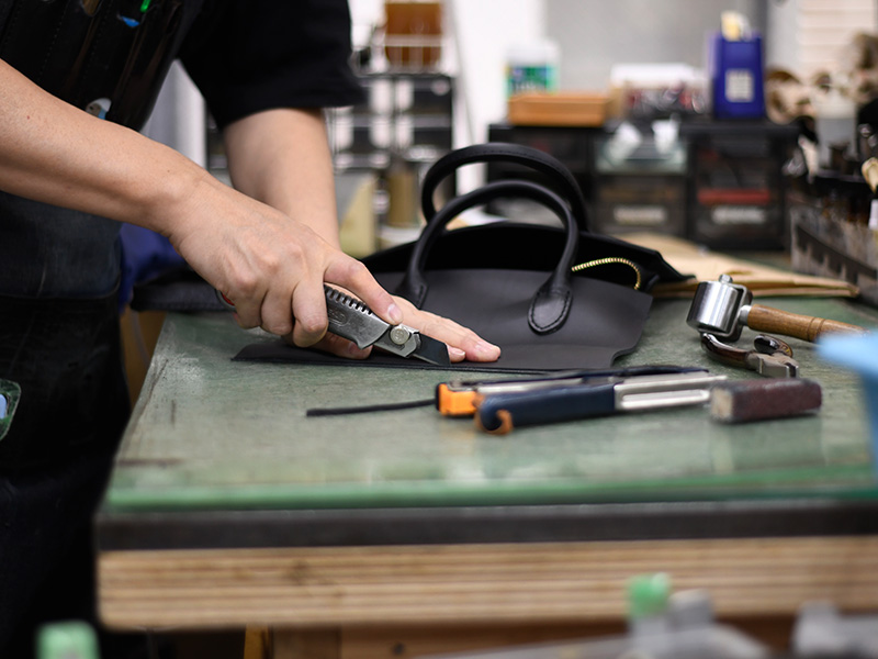 2wayハンドトート(ASB-2539)製作風景4