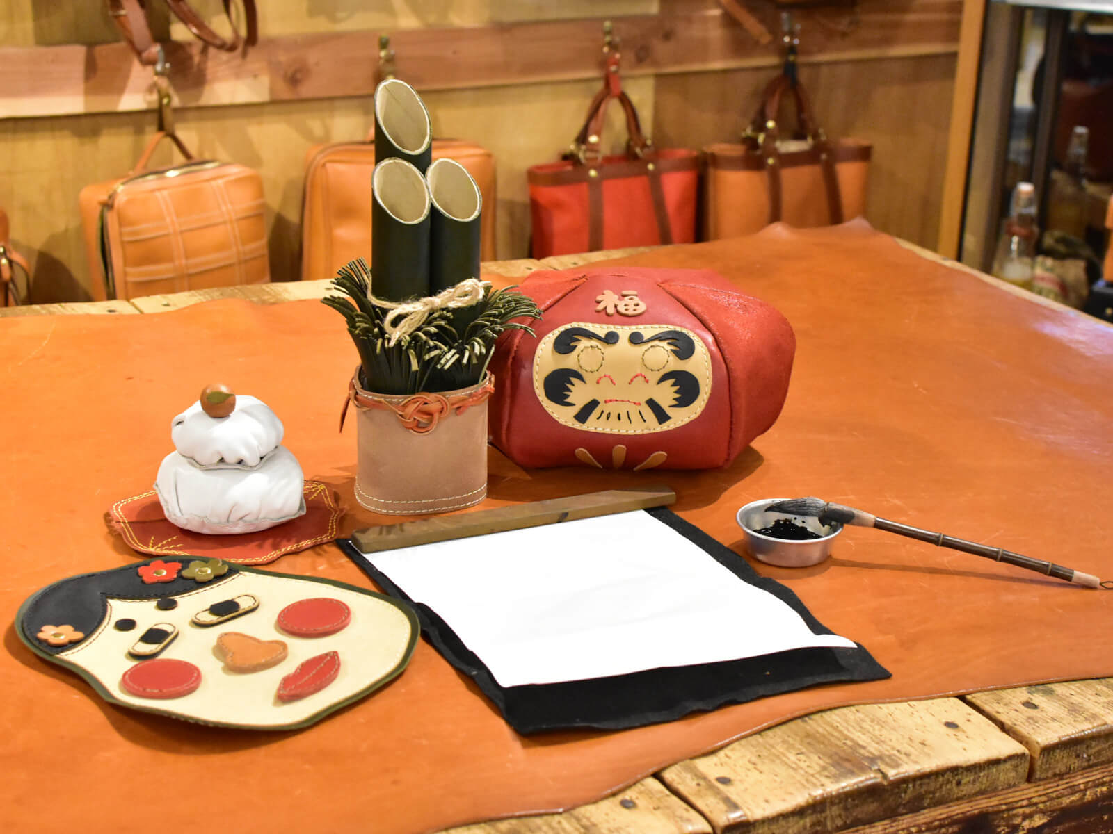 新年の挨拶と書初め大会