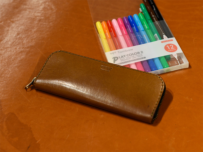 トレー式ペンケース(KP-5)Lサイズ/グリーン