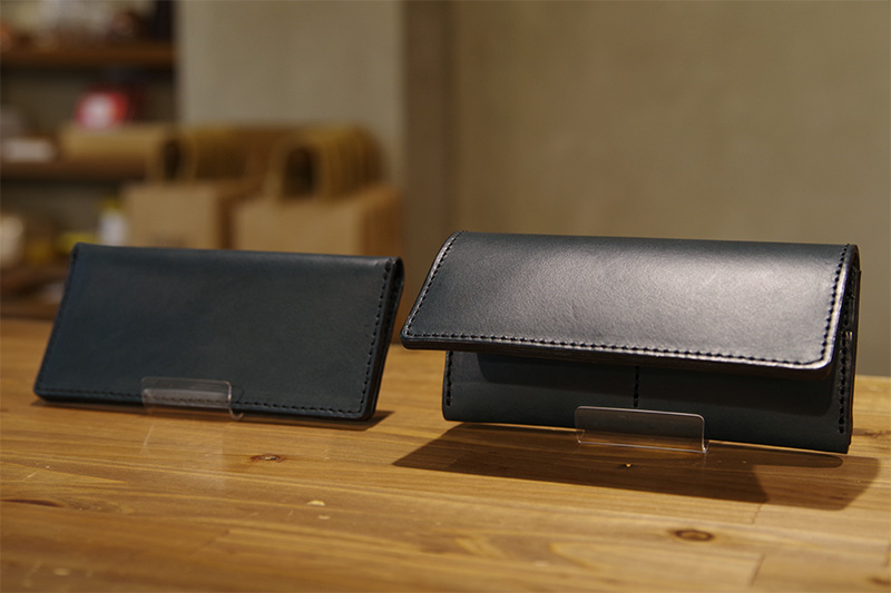ロングフラットウォレット(WL-6)、カード収納に強い長財布(WL-56)※ミッドナイト