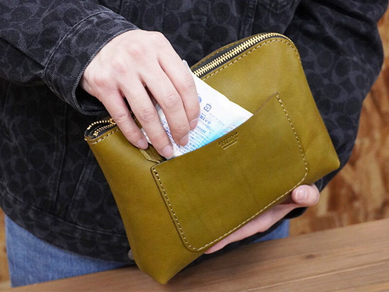 マチ付きポーチ(KF-114) Lサイズ収納例2