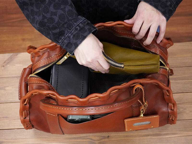 からげのボストンバッグ(A-24) 収納例4