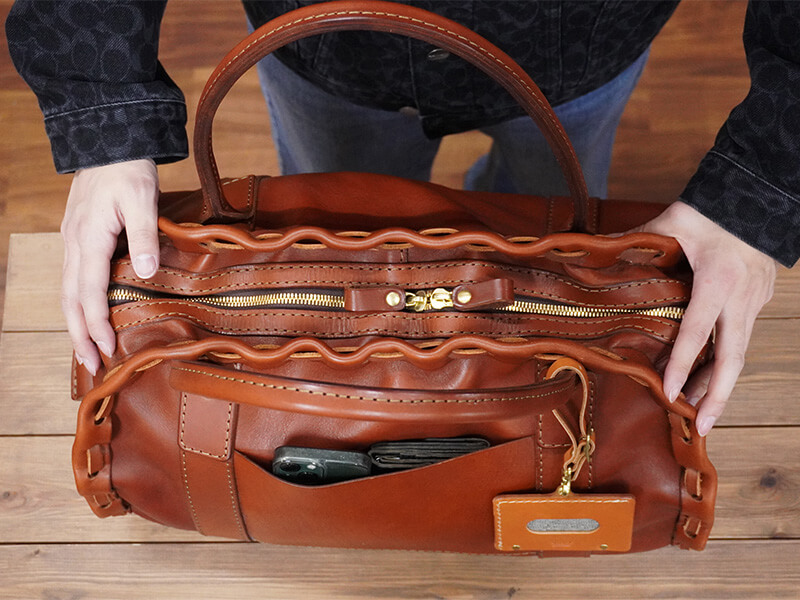 からげのボストンバッグ(A-24) 収納例6