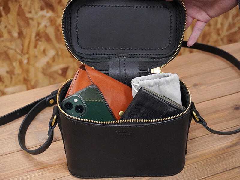 ソフトタイプのカメラバッグ(N-60) 収納例1